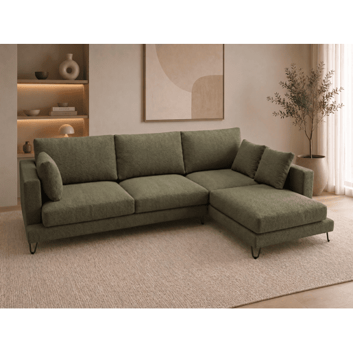 Chaise longue LENUS direita cor verde
