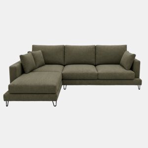 Chaise longue LENUS esquerda cor verde