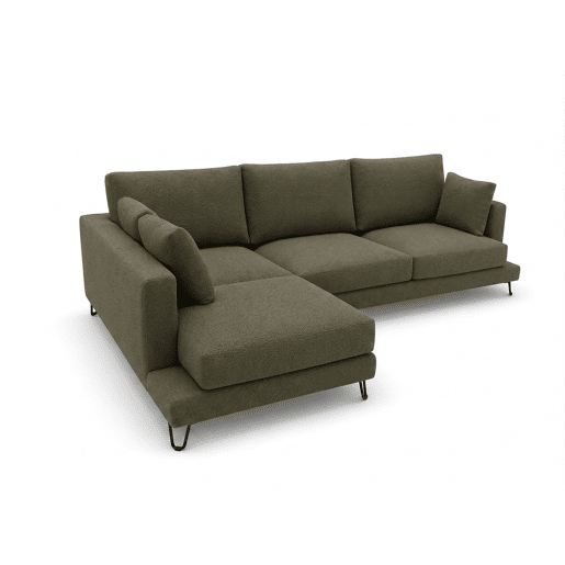 Chaise longue LENUS esquerda cor verde