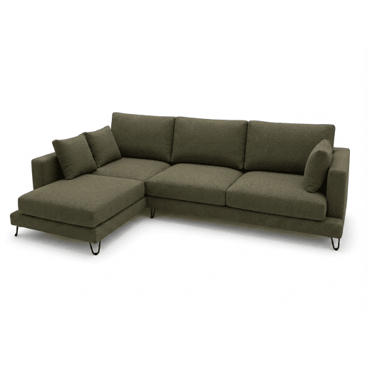 Chaise longue LENUS esquerda cor verde