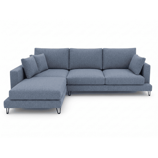 Chaise longue LENUS esquerda cor azul Chaise longue LENUS esquerda cor azul