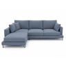 Chaise longue LENUS esquerda cor azul