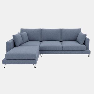 Chaise longue LENUS esquerda cor azul