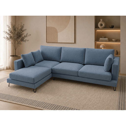Chaise longue LENUS esquerda cor azul Chaise longue LENUS esquerda cor azul