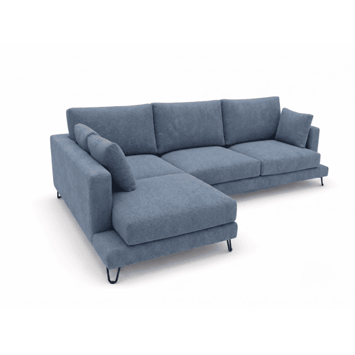 Chaise longue LENUS esquerda cor azul Chaise longue LENUS esquerda cor azul