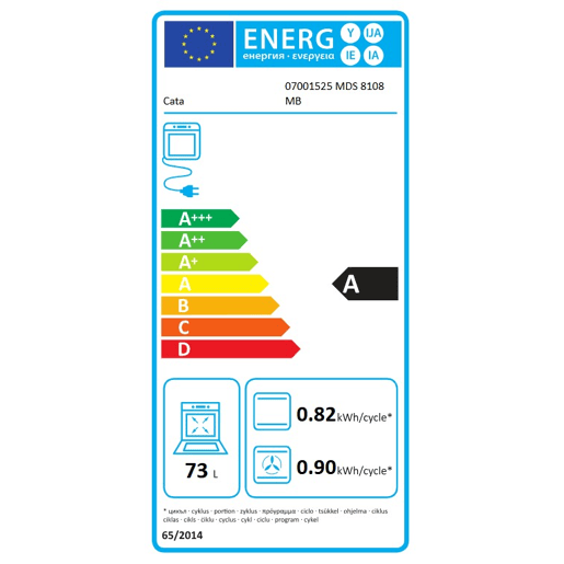 Forno elétrico multifunções CATA MDS 8108 MB 73 litros Forno elétrico multifunções CATA MDS 8108 MB 73 litros