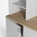 Buffet JULS de 4 puertas y 5 huecos en blanco y roble Buffet JULS de 4 puertas y 5 huecos en blanco y roble Blanco/ Madera