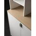 Buffet JULS de 4 puertas y 5 huecos en blanco y roble Buffet JULS de 4 puertas y 5 huecos en blanco y roble Blanco/ Madera