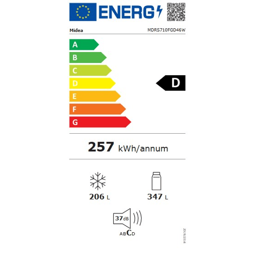 Side by side MIDEA MDRS710FGD46W SS 553 litros No Frost Side by side MIDEA MDRS710FGD46W SS 553 litros No Frost