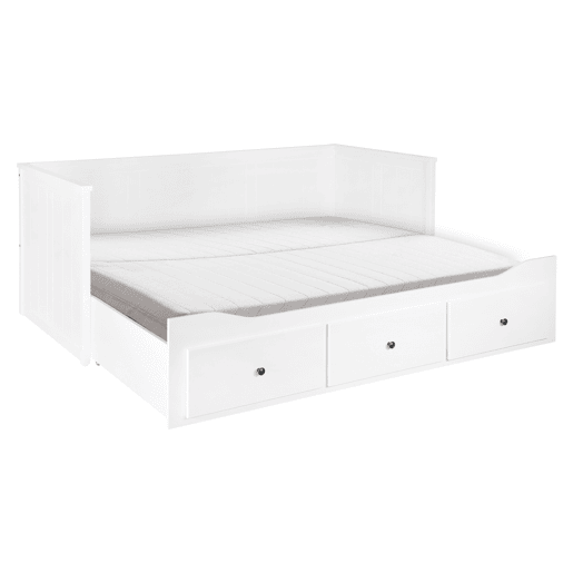 Cama nido UPPSALA II 80160x200cm com 3 gavetas branco Cama nido UPPSALA II 80160x200cm com 3 gavetas branco