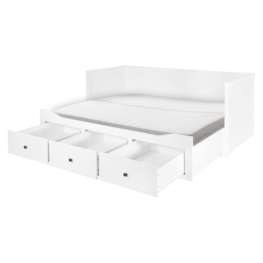 Cama nido UPPSALA II 80160x200cm com 3 gavetas branco Cama nido UPPSALA II 80160x200cm com 3 gavetas branco