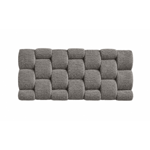 Cabeceira ATELIER 160x70x12cm tecido cinza escuro