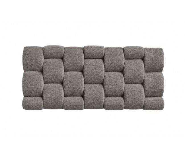 Cabecero ATELIER 160x70x12cm tela gris oscuro