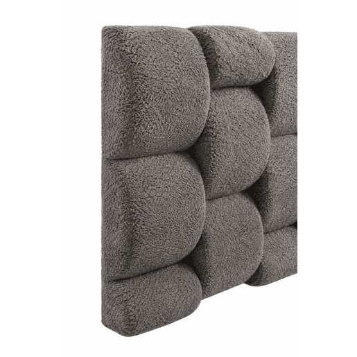 Cabeceira ATELIER 160x70x12cm tecido cinza escuro