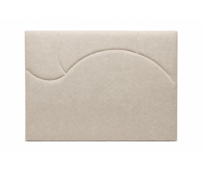 Cabecero aria 160x115x7cm tela blanco - conforama