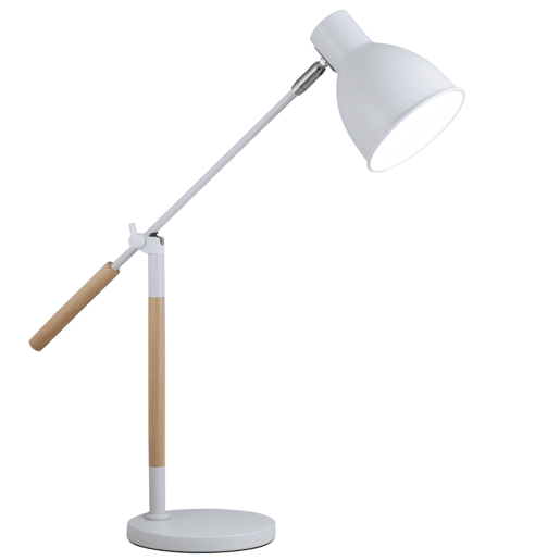 Candeeiro de secretária RISTORI 60W E27 branco Candeeiro de secretária RISTORI 60W E27 branco
