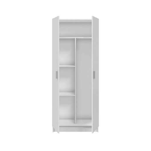 Armário para vassouras MULTIUSOS com 2 portas 70cm branco Armário para vassouras MULTIUSOS com 2 portas 70cm branco