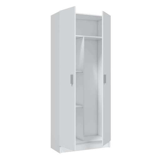 Armário para vassouras MULTIUSOS com 2 portas 70cm branco Armário para vassouras MULTIUSOS com 2 portas 70cm branco