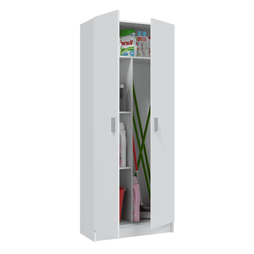 Armário para vassouras MULTIUSOS com 2 portas 70cm branco Armário para vassouras MULTIUSOS com 2 portas 70cm branco