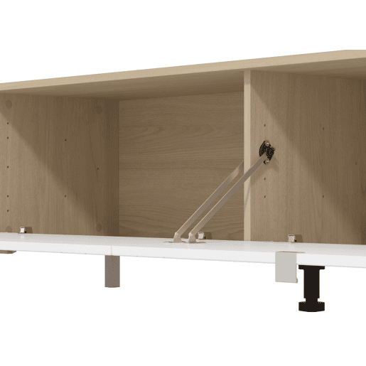 Compacto de TV CAMBRIDGE 234cm branco e carvalho Compacto de TV CAMBRIDGE 234cm branco e carvalho