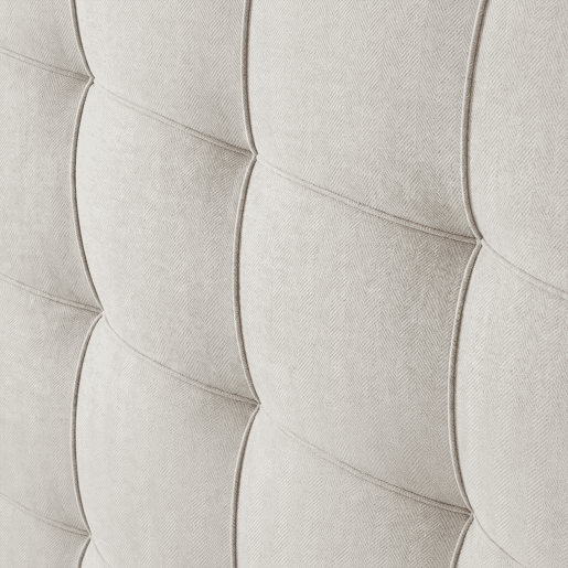 Cabeceira modelo Aura na cor branco 140x120x7cm Cabeceira modelo Aura na cor branco 140x120x7cm