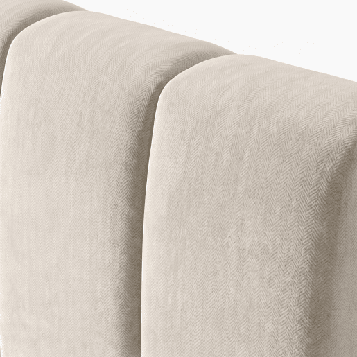 Cabeceira modelo Bruma na cor branco 195x120x7cm