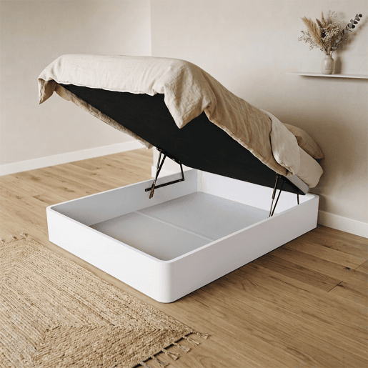 Sommier rebatível modelo Bosco na cor branca 90x200cm