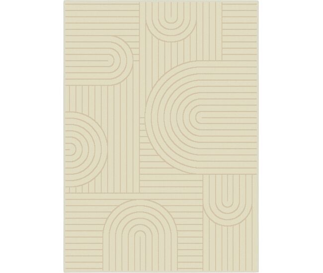 Alfombra polipropileno luna 120x170cm color crema