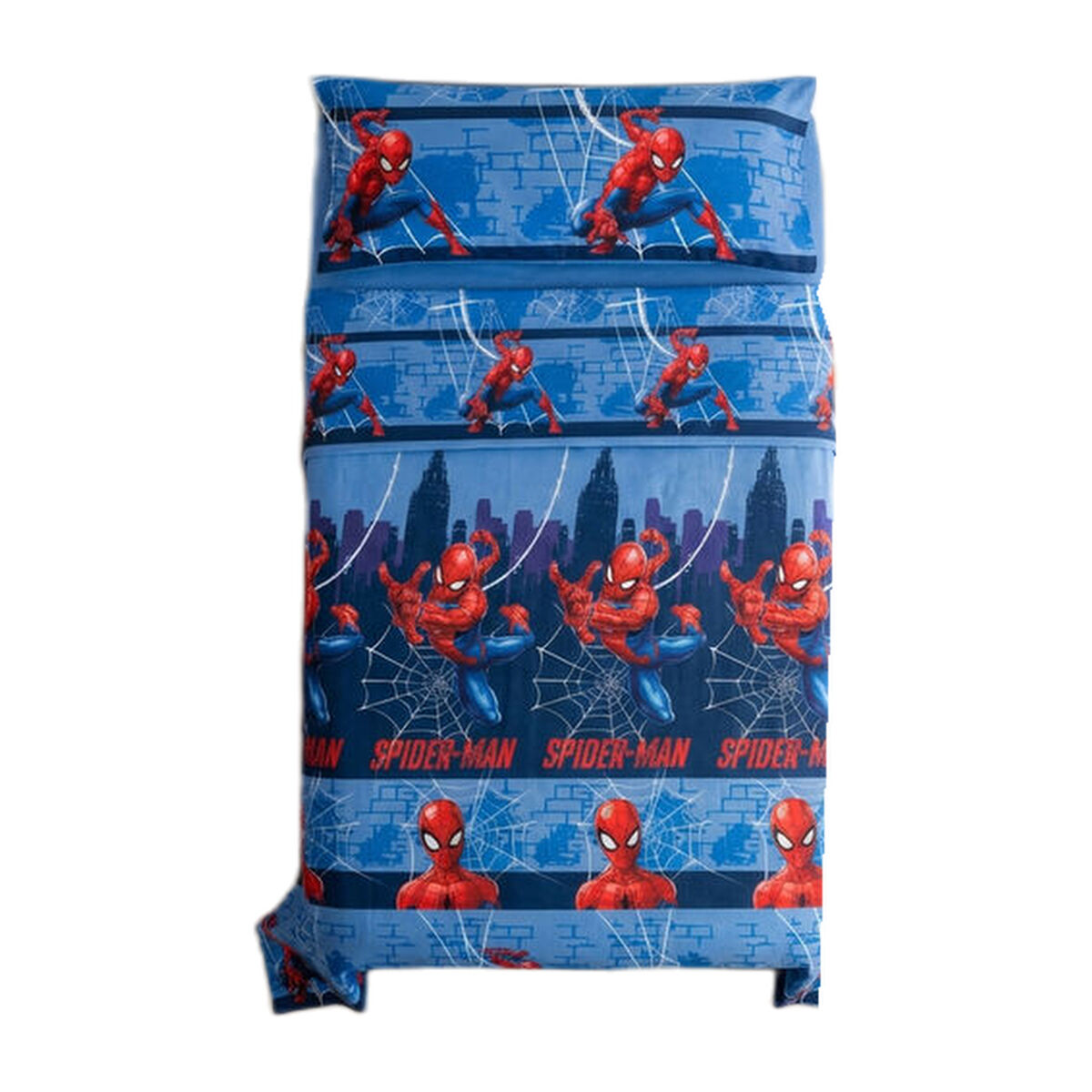 Juego de sábanas Disney Spiderman 90 cm algodón y poliéster