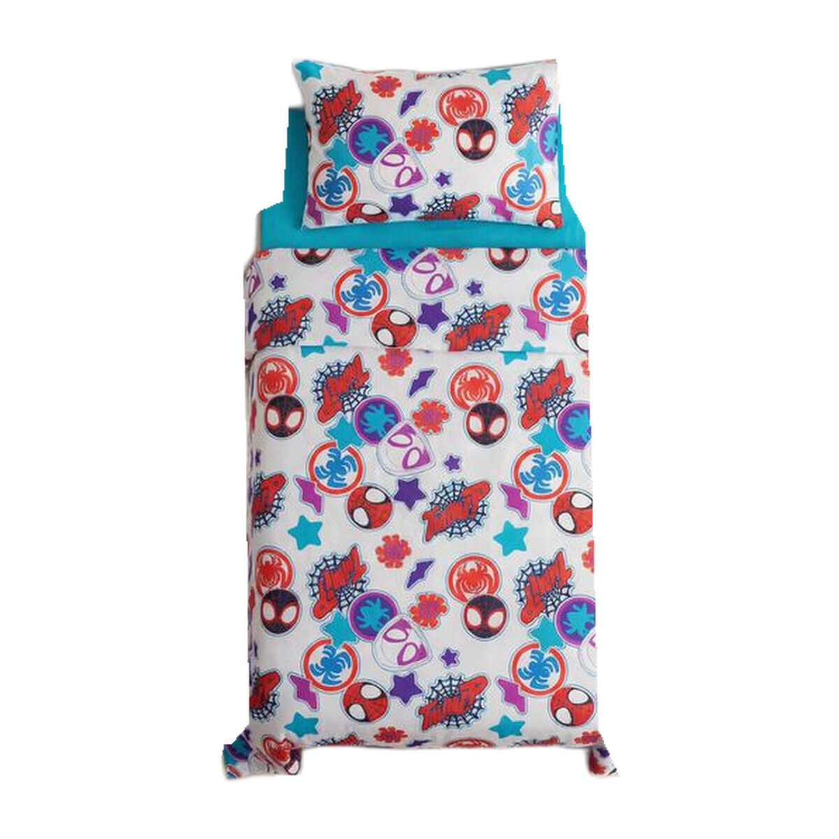 Juego de sábanas Disney Spidey 90 cm algodón y poliéster