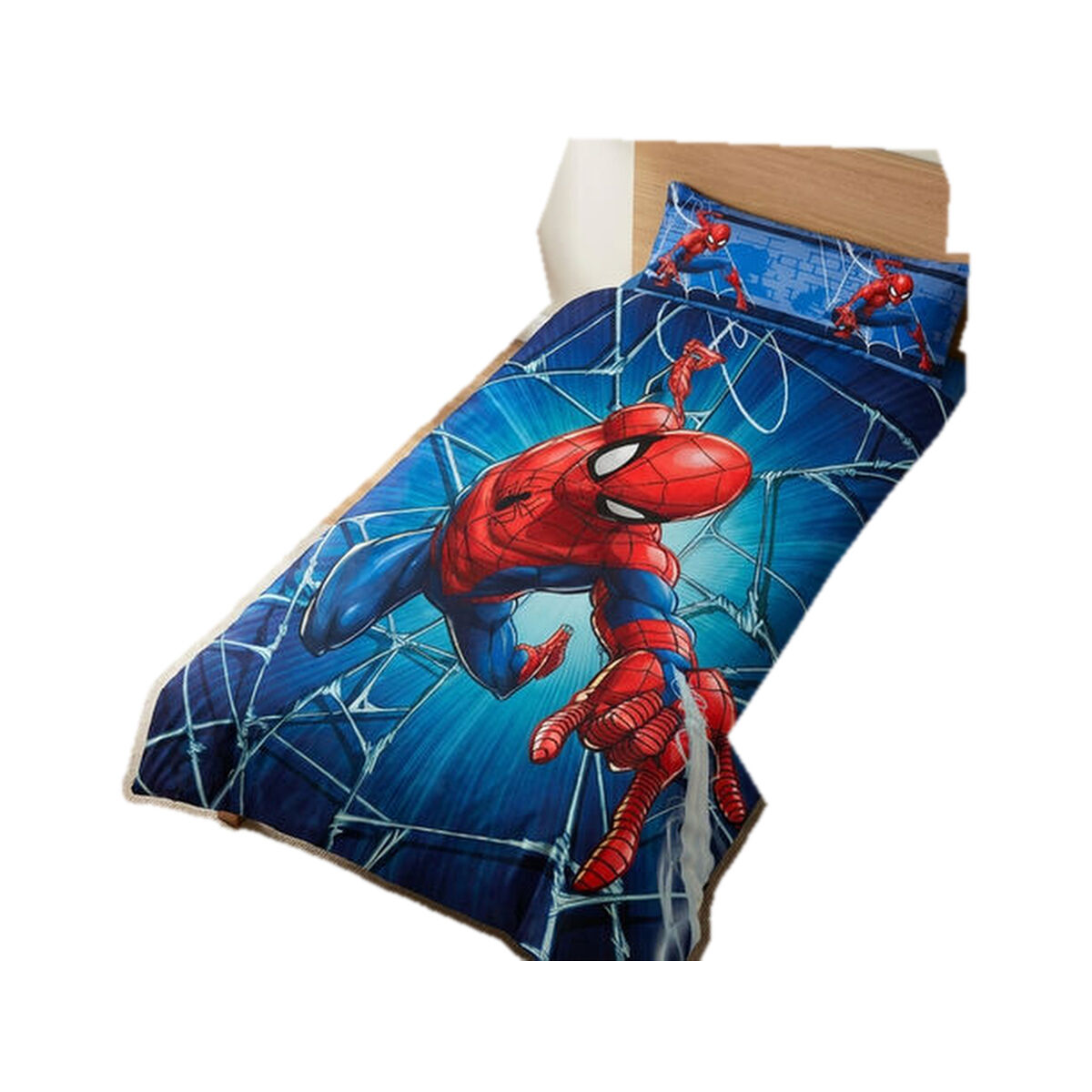 Juego nórdico Disney Spiderman 90 cm algodón y poliéster