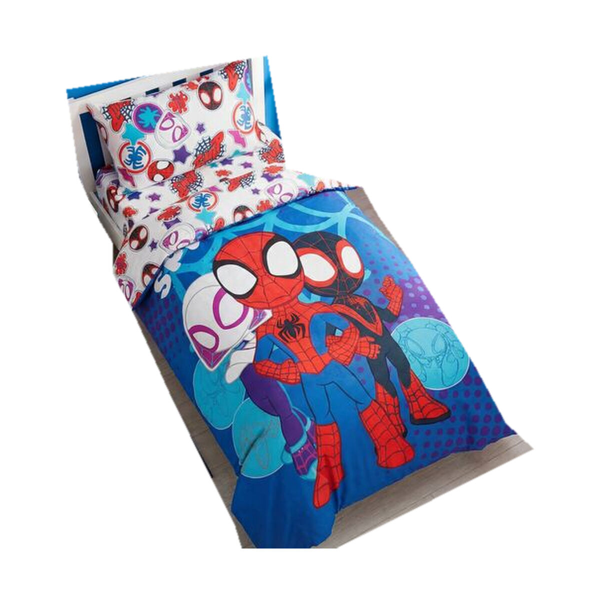Juego nórdico Disney Spidey 90 cm algodón y poliéster