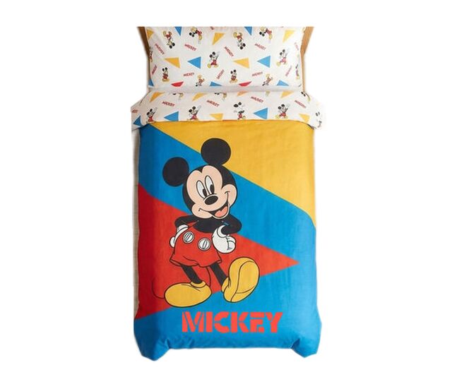 Juego nórdico disney mickey 90 cm algodón y poliéster