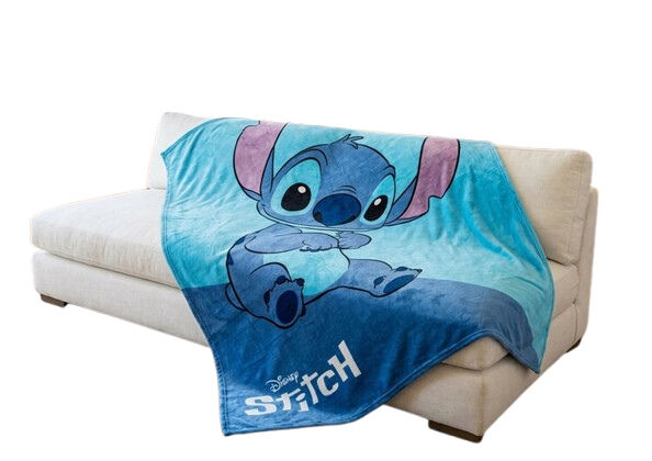 Plaid de coralina Disney Stitch 130 x 160 cm poliéster