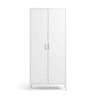Armário metálico IRON 2 portas batentes 185x80x45cm branco