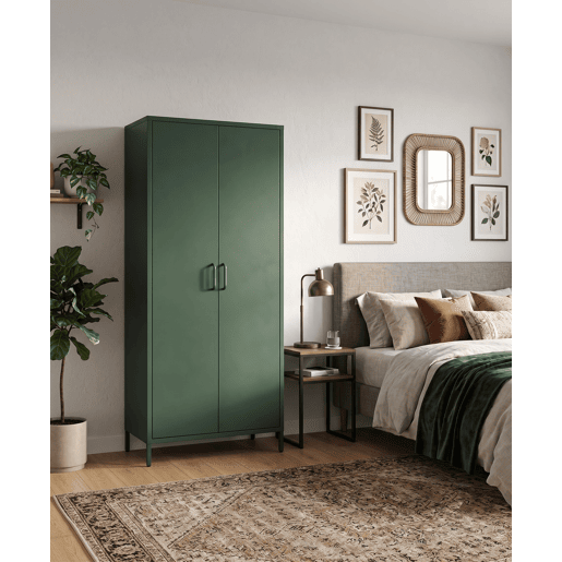 Armário metálico IRON 2 portas batentes 185x80x45cm verde Armário metálico IRON 2 portas batentes 185x80x45cm verde