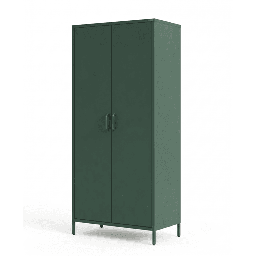 Armário metálico IRON 2 portas batentes 185x80x45cm verde Armário metálico IRON 2 portas batentes 185x80x45cm verde