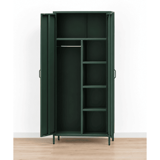 Armário metálico IRON 2 portas batentes 185x80x45cm verde Armário metálico IRON 2 portas batentes 185x80x45cm verde