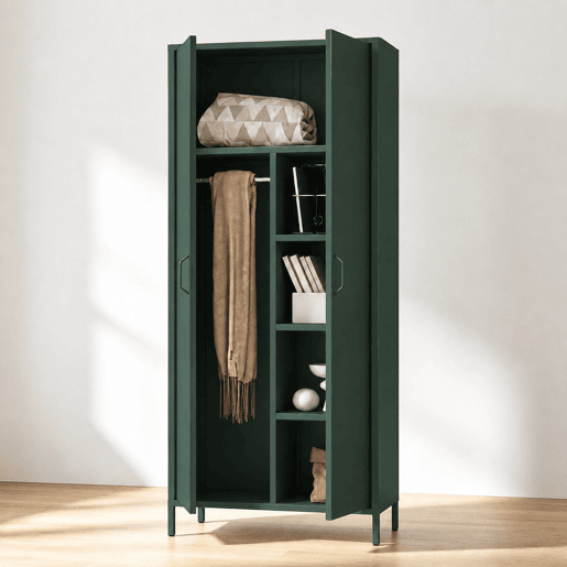 Armário metálico IRON 2 portas batentes 185x80x45cm verde Armário metálico IRON 2 portas batentes 185x80x45cm verde