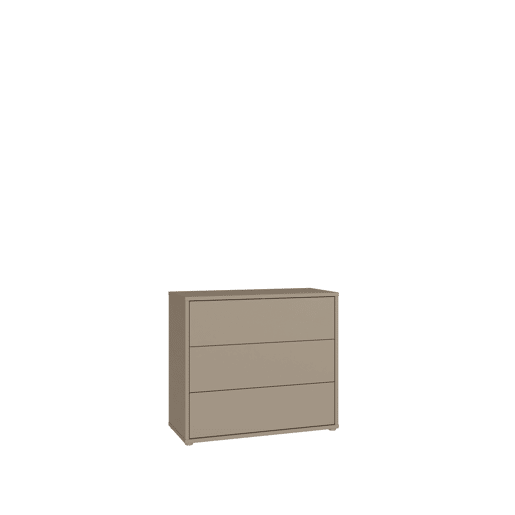 Aparador MOVE 3 gavetas cor taupe