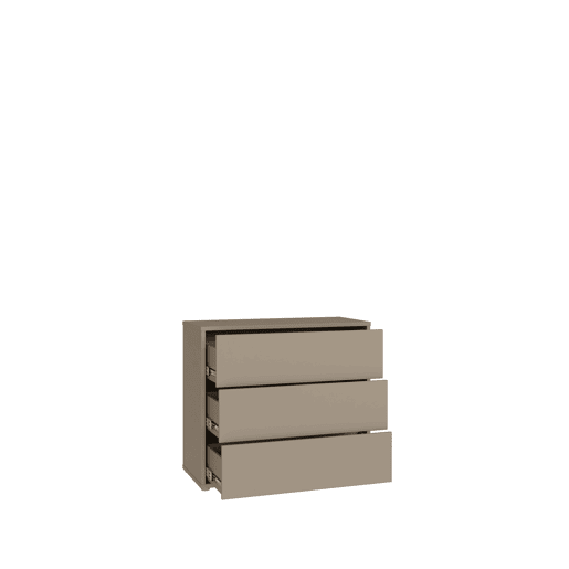 Aparador MOVE 3 gavetas cor taupe