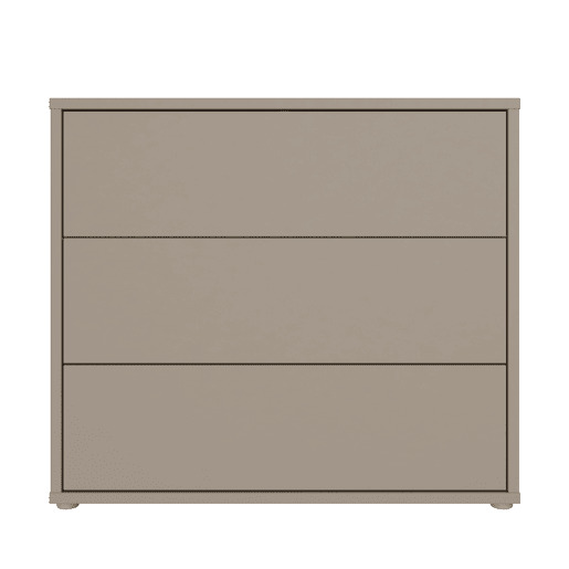 Aparador MOVE 3 gavetas cor taupe