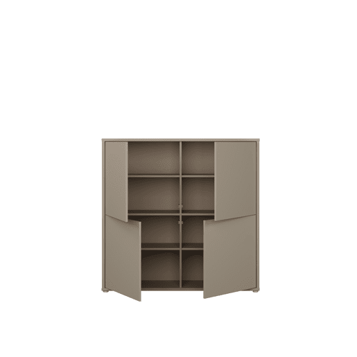 Aparador alto MOVE 4 portas taupe Aparador alto MOVE 4 portas taupe