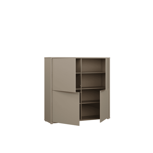 Aparador alto MOVE 4 portas taupe Aparador alto MOVE 4 portas taupe