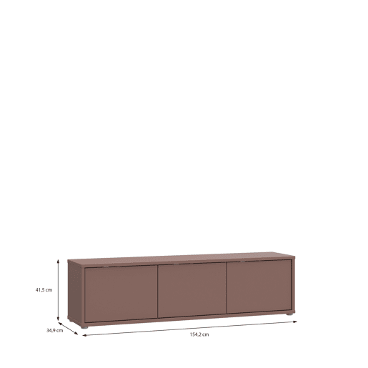 Móvel de TV MOVE 3 portas 154,2cm terracota Móvel de TV MOVE 3 portas 154,2cm terracota