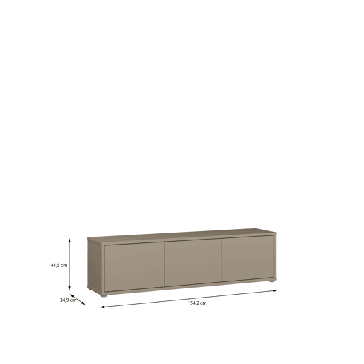 Móvel de TV MOVE 3 portas 154,2cm taupe Móvel de TV MOVE 3 portas 154,2cm taupe