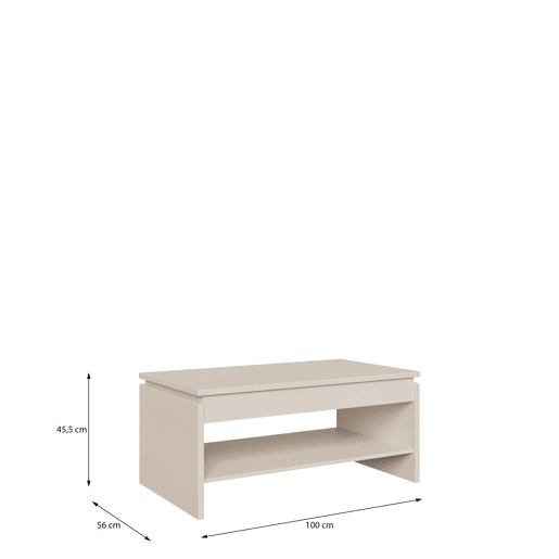 Mesa de centro MOVE elevável bege Mesa de centro MOVE elevável bege