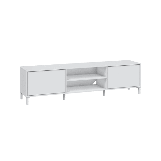 Móvel de TV RAFAEL 2 portas 180cm cor branco Móvel de TV RAFAEL 2 portas 180cm cor branco