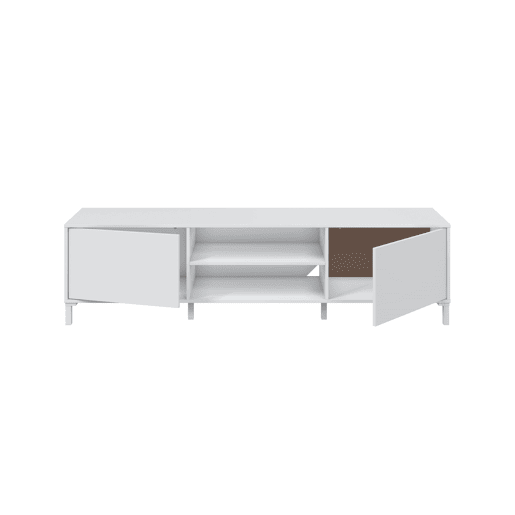 Móvel de TV RAFAEL 2 portas 180cm cor branco Móvel de TV RAFAEL 2 portas 180cm cor branco