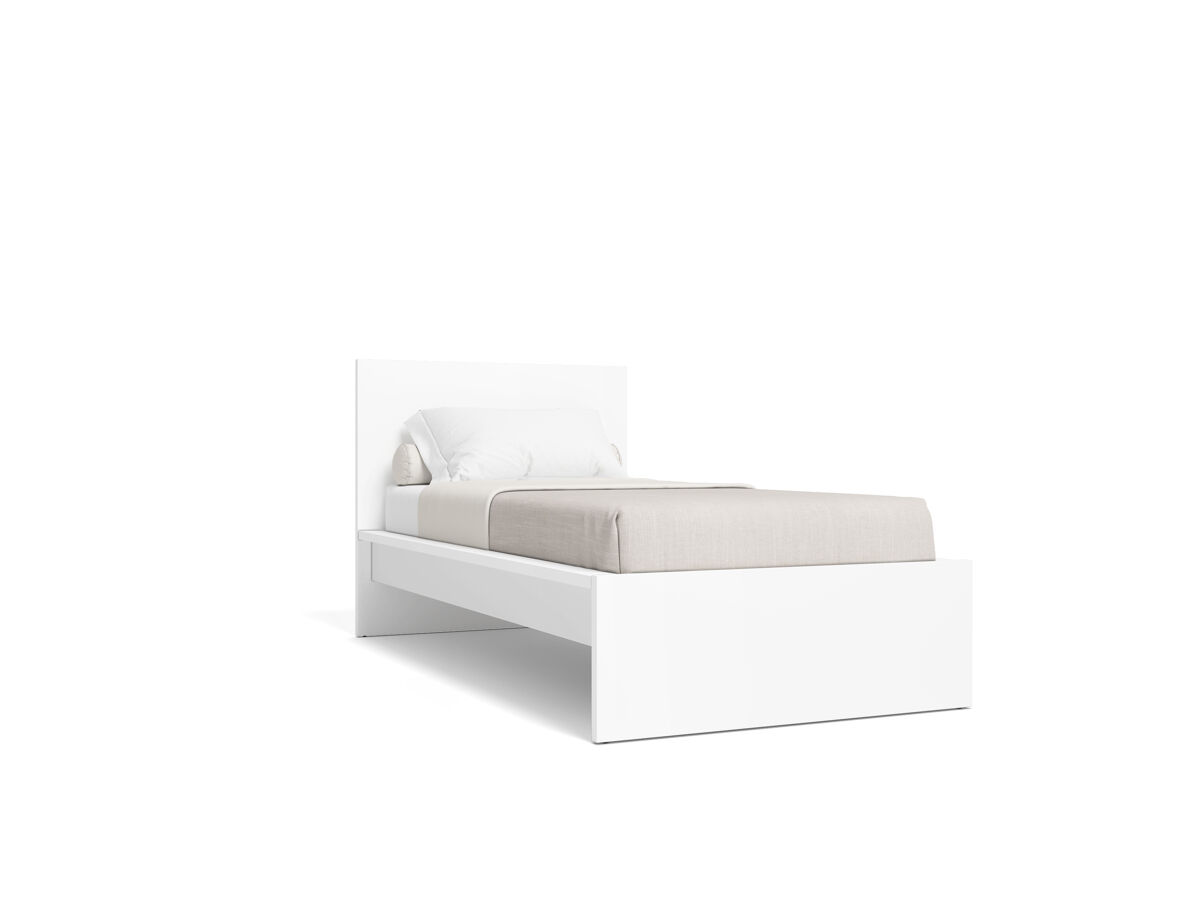 Estructura de cama vika 90x200cm blanco mate